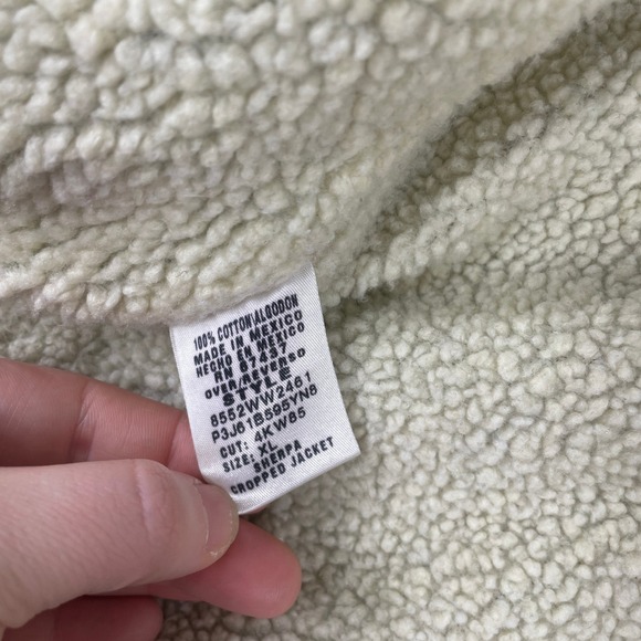 Y2K Polo Jeans Ralph Lauren Denim Jacket Womens XL Sherpa Lined Distressed 2000s - Picture 12 of 16